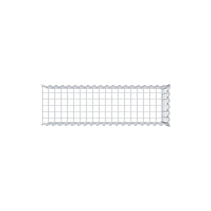 Grown-on gabion type 4 100 cm x 40 cm x 30 cm (L x H x D), mesh size 5 cm x 10 cm, spiral