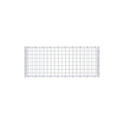 Gabion 100 cm x 20 cm x 40 cm (L x H x D), maskstorlek 5 x 5 cm, spiralring