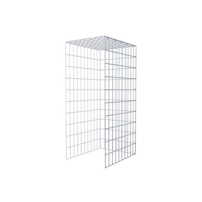 Fourche rapportée type 4 100 cm x 50 cm x 40 cm (L x H x P), mailles 5 cm x 10 cm, anneau C