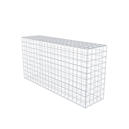 Gabbione 200 cm x 100 cm x 50 cm (L x H x P), maglia 10 cm x 10 cm, anello a C