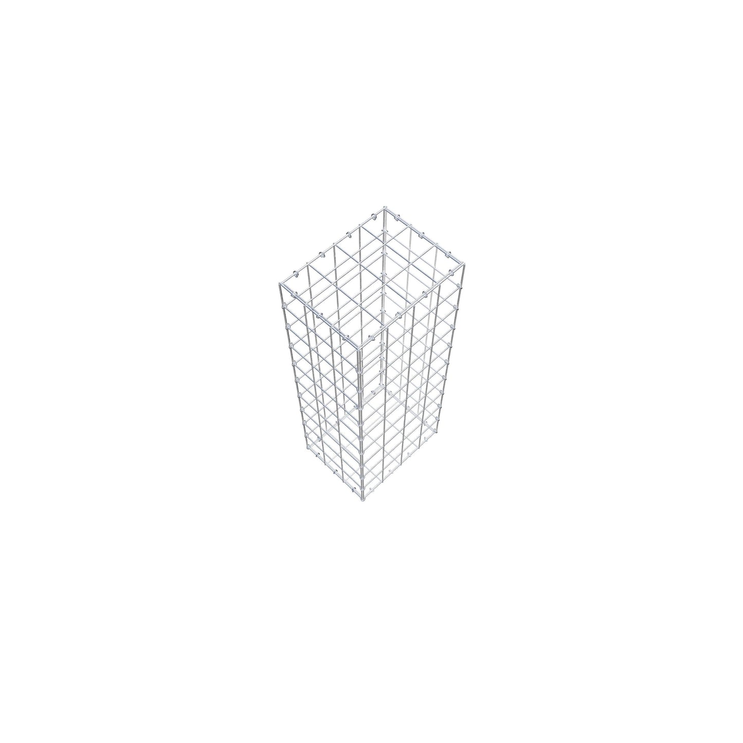 Gabion 100 cm x 30 cm x 40 cm (L x H x P), mailles 10 cm x 10 cm, anneau en C