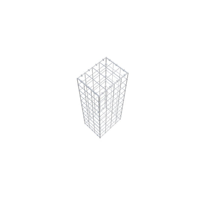 Gabion 100 cm x 30 cm x 40 cm (L x H x P), mailles 10 cm x 10 cm, anneau en C
