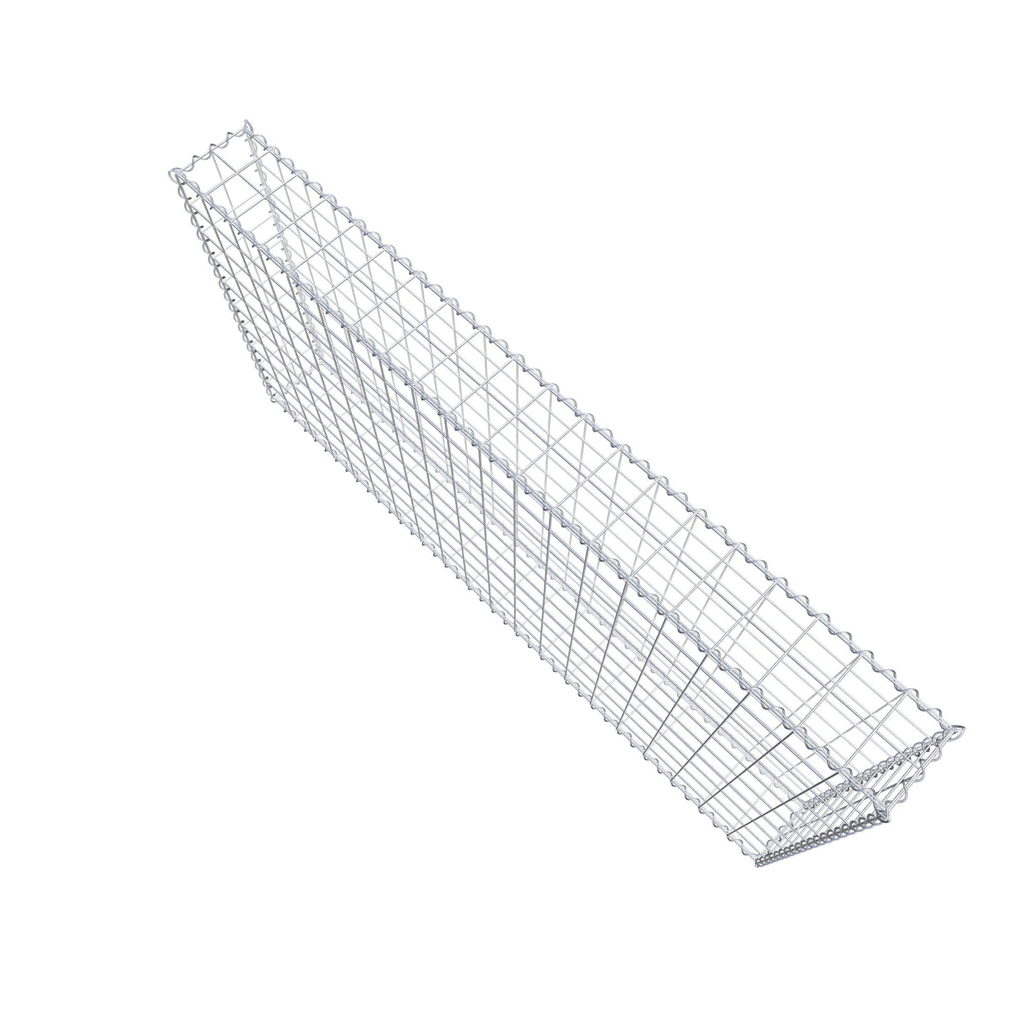 Gabbione 200 cm x 100 cm x 20 cm (L x H x P), maglia 10 cm x 10 cm, spirale