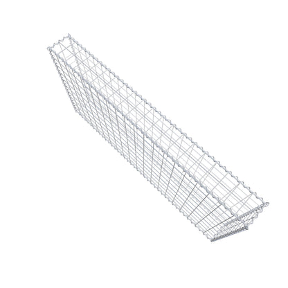 Gabbione 200 cm x 100 cm x 20 cm (L x H x P), maglia 10 cm x 10 cm, spirale