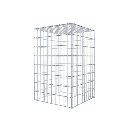 Monteret gabion type 3 80 cm x 50 cm x 50 cm (L x H x D), maskestørrelse 5 cm x 10 cm, C-ring