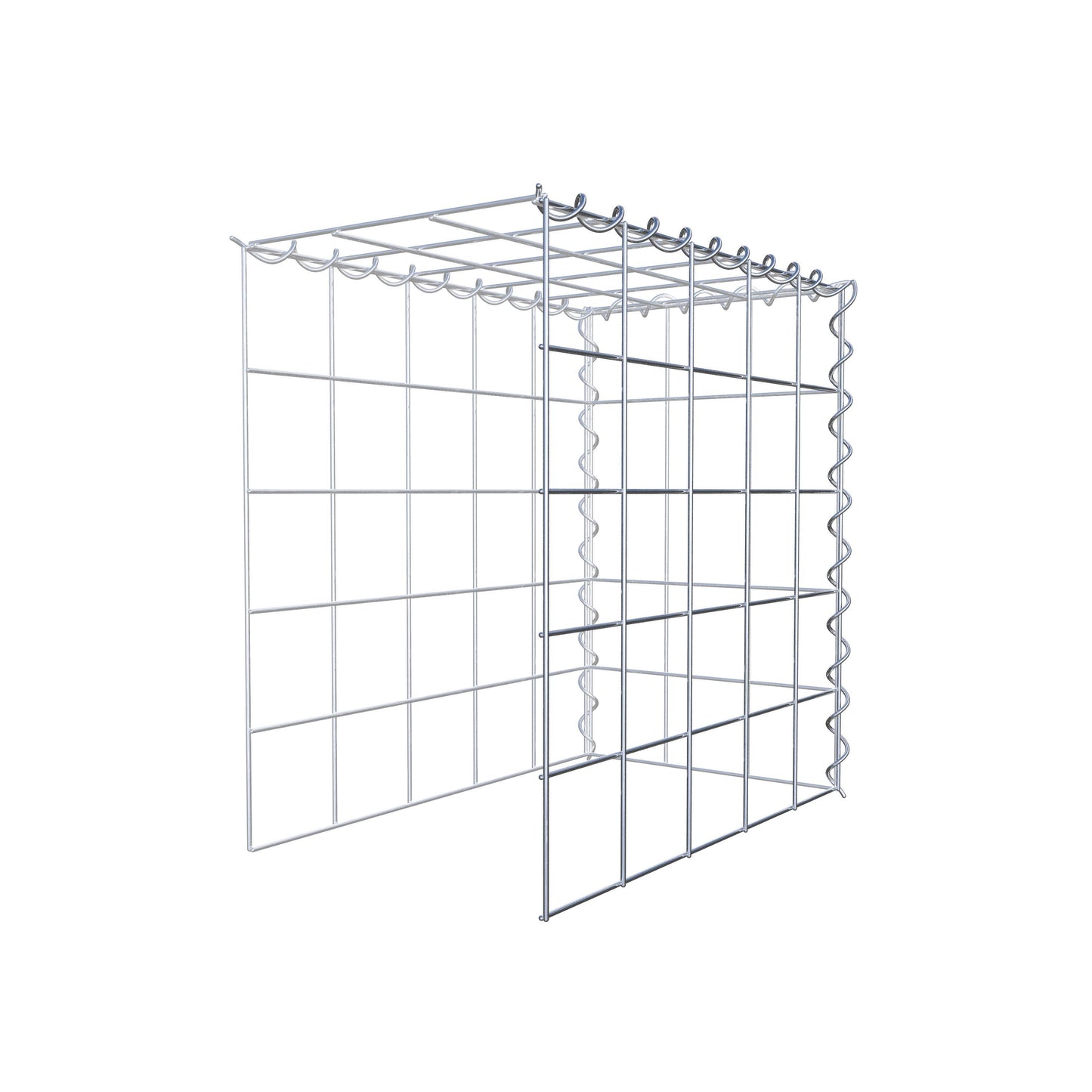 Grown-on gabion type 4 50 cm x 50 cm x 30 cm (L x H x D), mesh size 10 cm x 10 cm, spiral