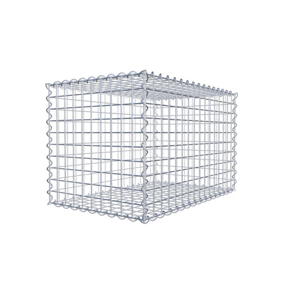 Gabbione 80 cm x 50 cm x 50 cm (L x H x P), maglia 5 cm x 5 cm, spirale