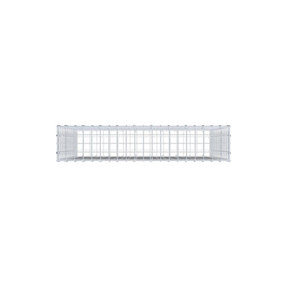 Gabion 100 cm x 90 cm x 20 cm (L x H x D), maskstorlek 5 cm x 5 cm, C-ring