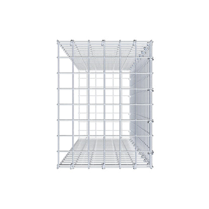 Mounted gabion type 2 100 cm x 30 cm x 40 cm (L x H x D), mesh size 5 cm x 5 cm, C-ring