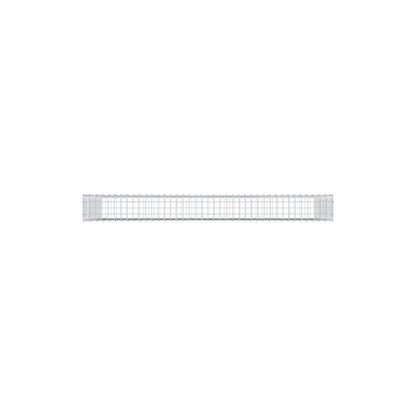 Gabion 200 cm x 100 cm x 20 cm (L x H x D), maskestørrelse 5 cm x 5 cm, C-ring