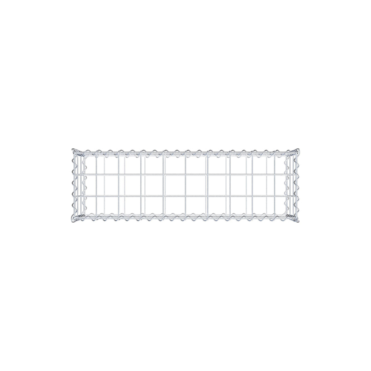 Gabione 100 cm x 30 cm x 30 cm (L x H x T), Maschenweite 10 cm x 10 cm, Spirale