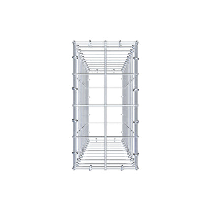 Gabion 100 cm x 20 cm x 40 cm (L x H x P), mailles 10 cm x 10 cm, anneau en C