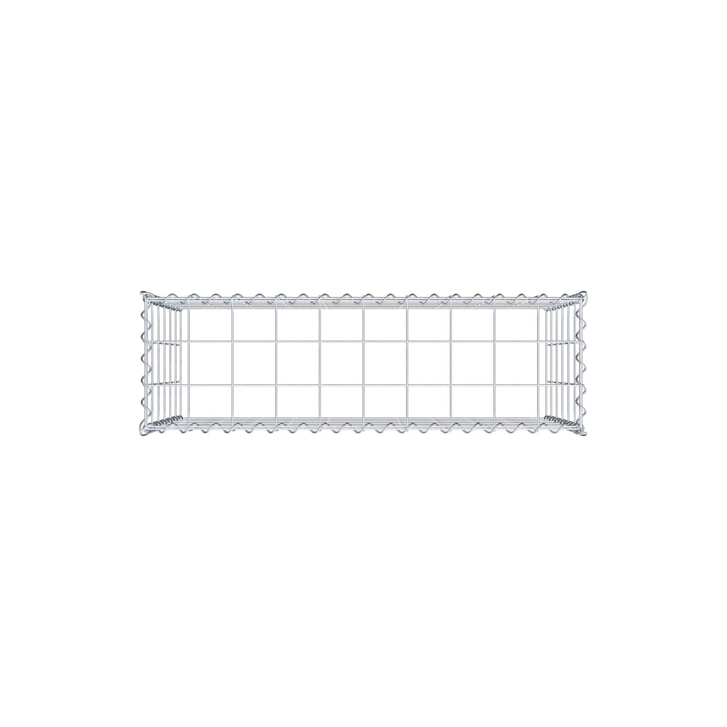 Gabion rapporté type 3 100 cm x 60 cm x 30 cm (L x H x P), mailles 10 cm x 10 cm, spirale