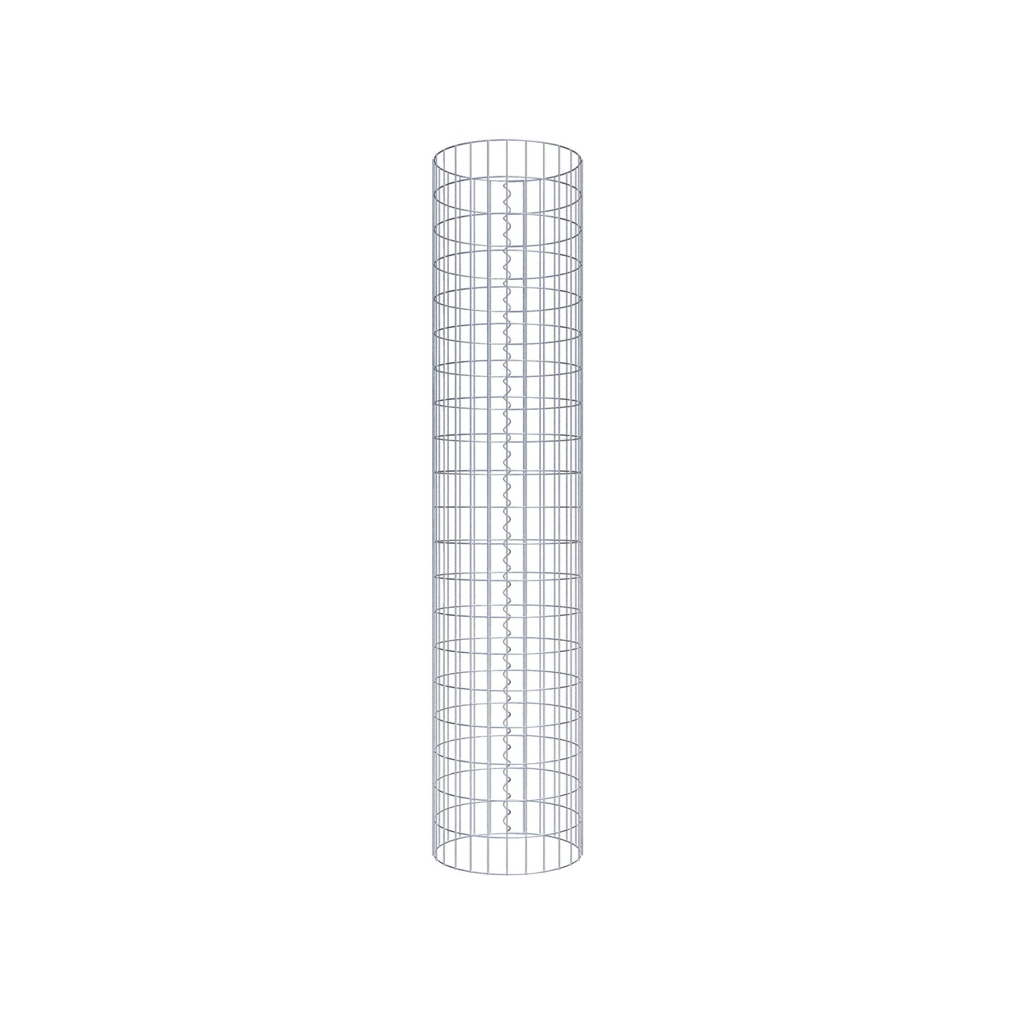 Gabionpelare rund 42 cm diameter, 200 cm höjd, maskstorlek 5 cm x 10 cm