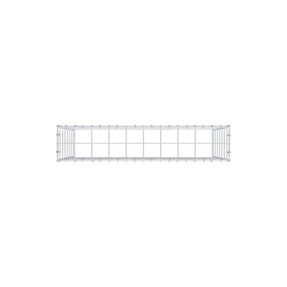 Mounted gabion type 3 100 cm x 70 cm x 20 cm (L x H x D), mesh size 10 cm x 10 cm, C-ring