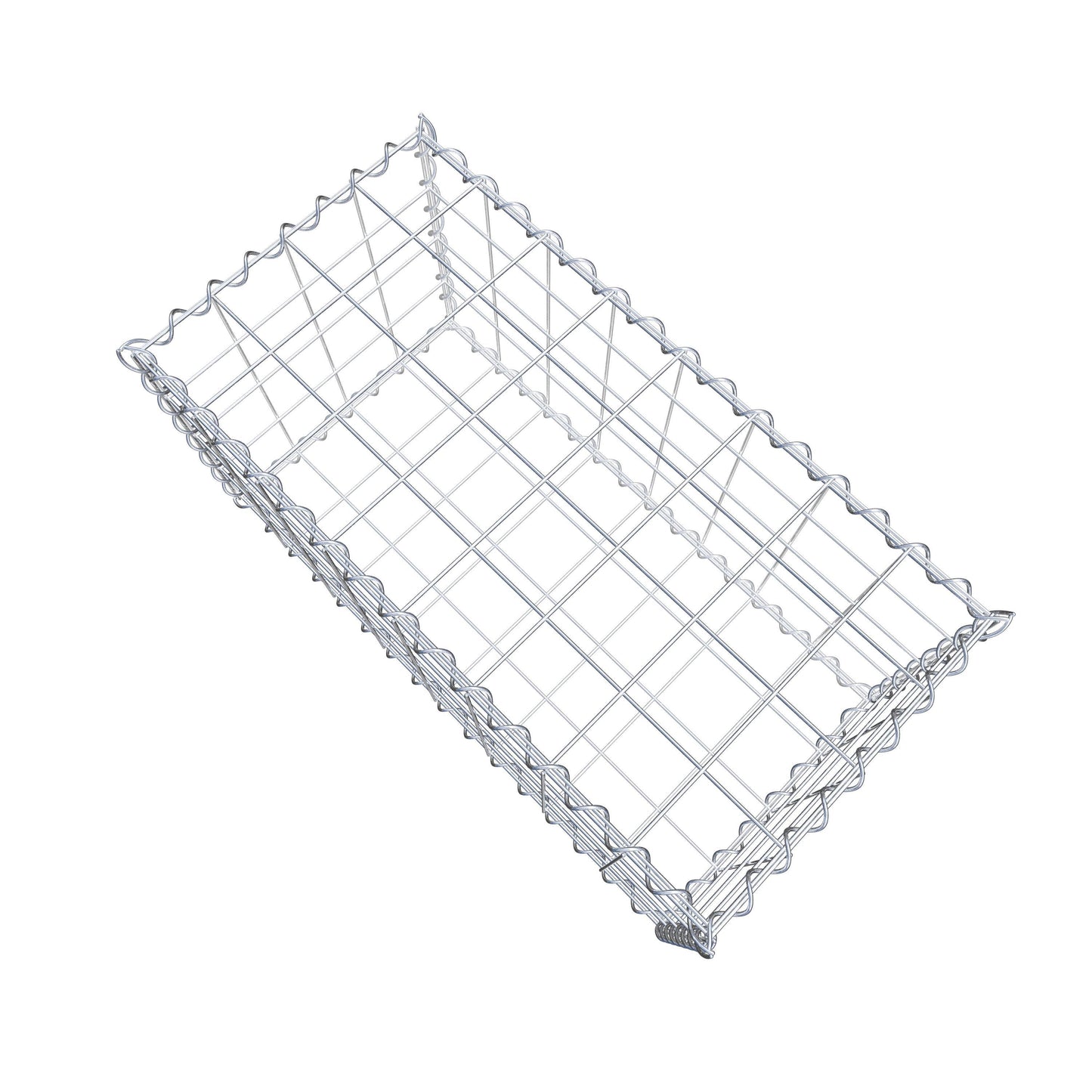 Gabion 80 cm x 40 cm x 40 cm (L x H x D), maskestørrelse 10 cm x 10 cm, spiral