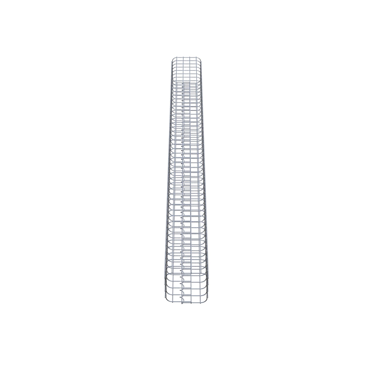Colonna di gabbioni, quadrata 22 cm x 22 cm, alta 230 cm, MW 5 cm x 5 cm