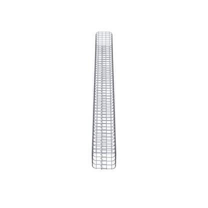 Colonna di gabbioni, quadrata 22 cm x 22 cm, alta 230 cm, MW 5 cm x 5 cm