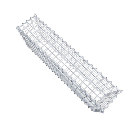 Gabion 100 cm x 40 cm x 20 cm (L x H x D), mesh size 5 cm x 5 cm, spiral