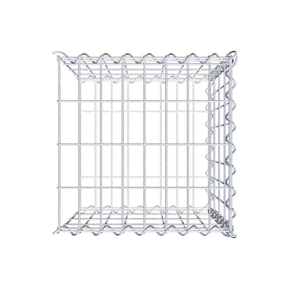 Add-on schanskorf type 2 40 cm x 40 cm x 40 cm (L x H x D), maaswijdte 5 cm x 10 cm, spiraalvormig