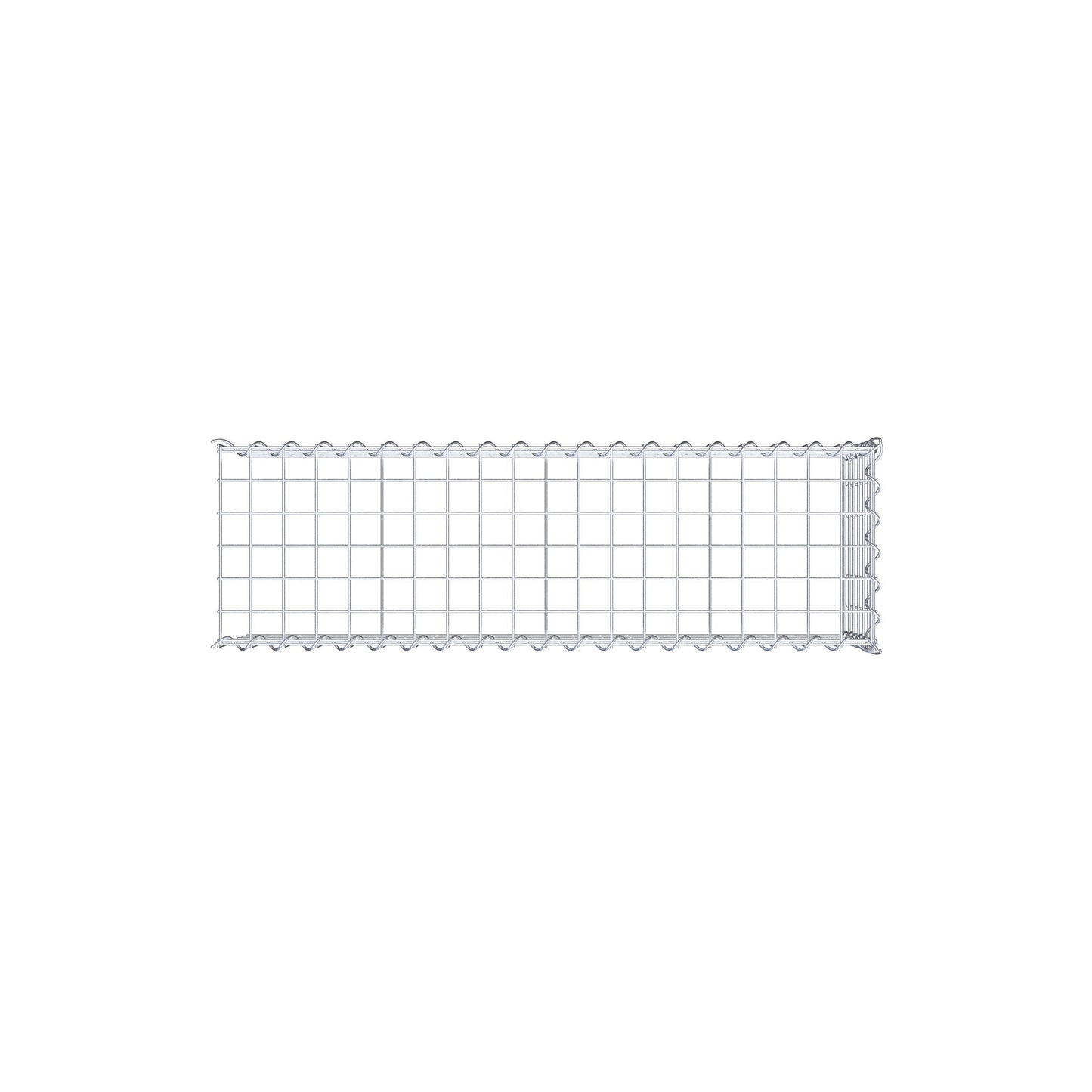 Grown-on gabion type 4 100 cm x 30 cm x 30 cm (L x H x D), mesh size 5 cm x 5 cm, spiral