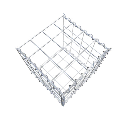 Gabion rapporté type 2 40 cm x 40 cm x 40 cm (L x H x P), mailles 10 cm x 10 cm, spirale