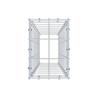 Anbaugabione Typ 3 100 cm x 20 cm x 30 cm (L x H x T), Maschenweite 10 cm x 10 cm, C-Ring
