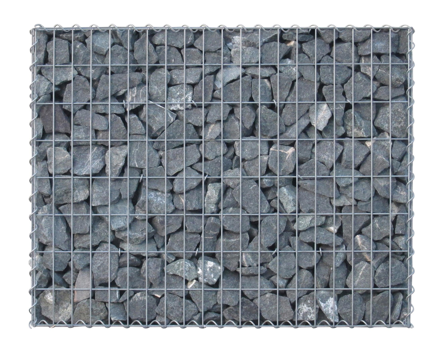 Gabione 100 cm x 80 cm x 30 cm (L x H x T), Maschenweite 5 cm x 10 cm, Spirale