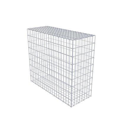 Gabione 100 cm x 90 cm x 40 cm (L x H x T), Maschenweite 5 cm x 10 cm, C-Ring