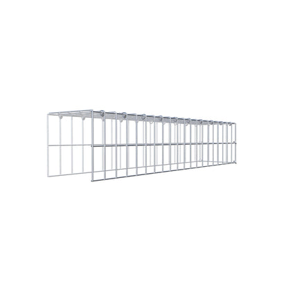 Extra gabion typ 4 100 cm x 20 cm x 20 cm (L x H x D), maskstorlek 5 cm x 10 cm, C-ring