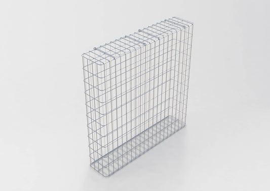 Thermisch verzinkte schanskorf 102 cm x 102 cm x 22 cm, maaswijdte 5 cm x 10 cm, volledig gelast