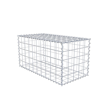 Gabion 100 cm x 50 cm x 50 cm (L x H x P), mailles 10 cm x 10 cm, spirale