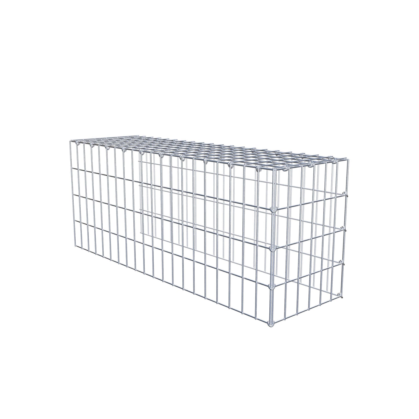 Anbaugabione Typ 4 100 cm x 40 cm x 30 cm (L x H x T), Maschenweite 5 cm x 10 cm, C-Ring