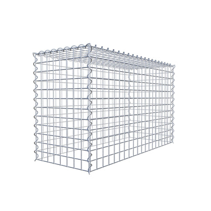 Grown-on gabion type 3 100 cm x 60 cm x 40 cm (L x H x D), mesh size 5 cm x 5 cm, spiral