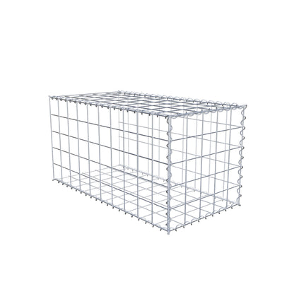 Gabbione aggiuntivo tipo 2 100 cm x 50 cm x 50 cm (L x A x P), maglia 10 cm x 10 cm, spirale