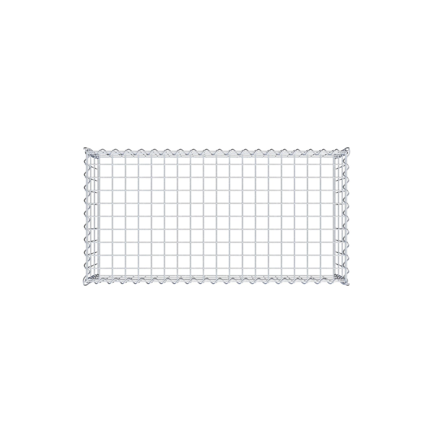 Aangegroeide schanskorf type 3 100 cm x 30 cm x 50 cm (L x H x D), maaswijdte 5 cm x 10 cm, spiraal