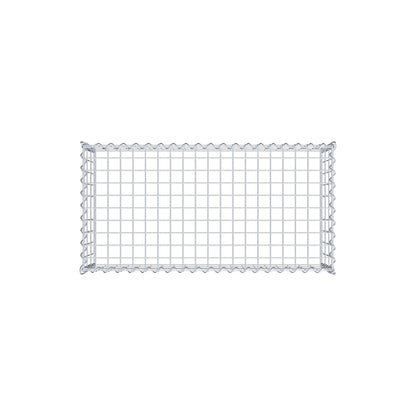 Aangegroeide schanskorf type 3 100 cm x 30 cm x 50 cm (L x H x D), maaswijdte 5 cm x 10 cm, spiraal