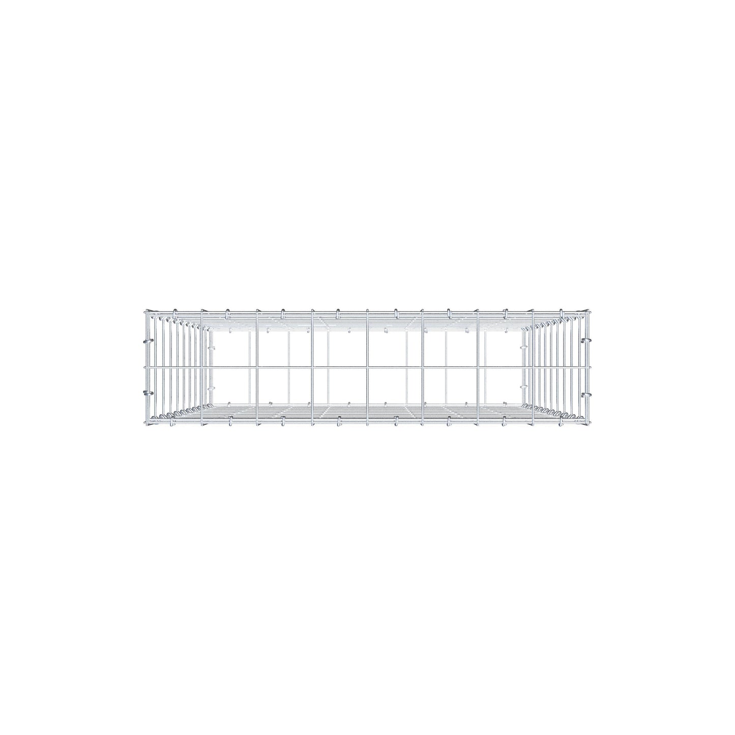 Schanskorf 100 cm x 80 cm x 20 cm (L x H x D), maaswijdte 10 cm x 10 cm, C-ring