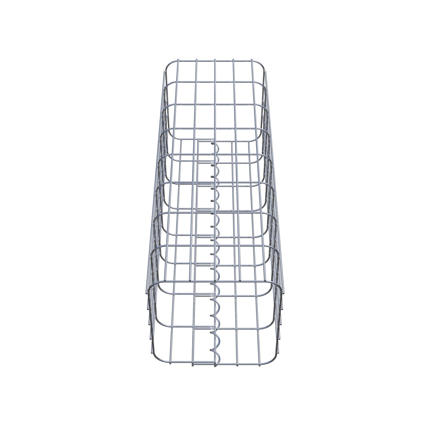 Gabionensäule eckig 27 cm x 27 cm, 80 cm Höhe, MW 5 cm x 10 cm