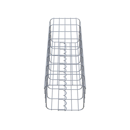 Gabionensäule eckig 27 cm x 27 cm, 80 cm Höhe, MW 5 cm x 10 cm