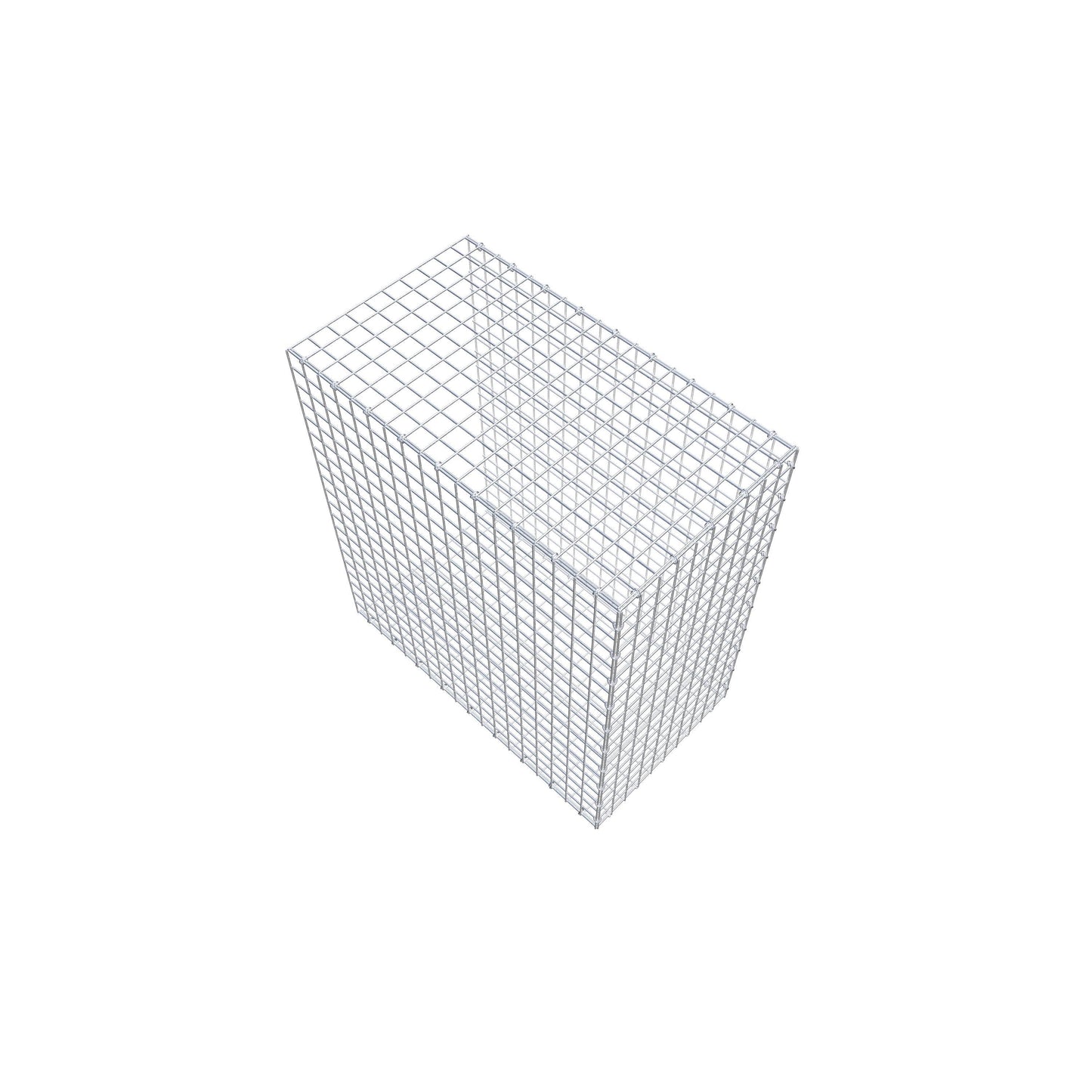 Gavión complementario de tipo 2 100 cm x 90 cm x 50 cm (largo x alto x fondo), malla 5 cm x 5 cm, anillo en C
