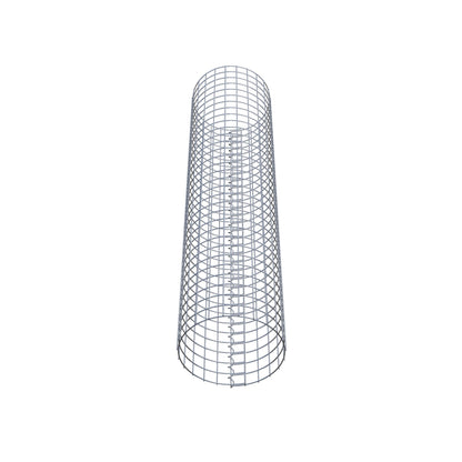 Colonna gabbionata rotonda 37 cm di diametro, 160 cm di altezza, maglia 5 cm x 5 cm