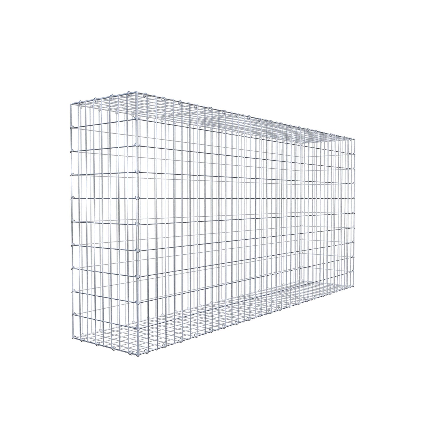 Gavión 200 cm x 100 cm x 40 cm (L x A x P), malla 5 cm x 10 cm, anillo en C