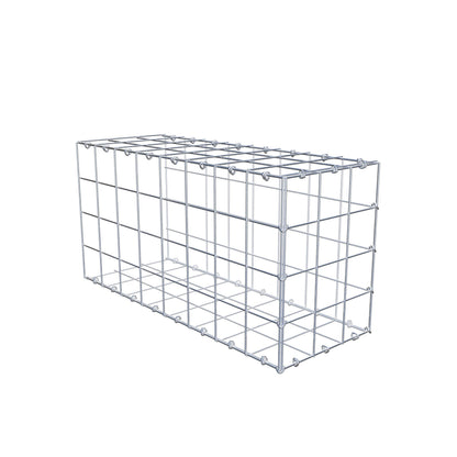 Type 2 oplegkorf 80 cm x 40 cm x 30 cm (L x H x D), maaswijdte 10 cm x 10 cm, C-ring