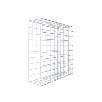 Mounted gabion type 2 100 cm x 100 cm x 30 cm (L x H x D), mesh size 10 cm x 10 cm, C-ring