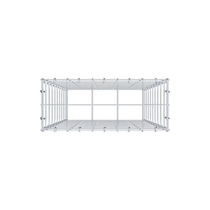 Gabbione aggiuntivo di tipo 3 100 cm x 50 cm x 20 cm (L x H x P), maglia 10 cm x 10 cm, anello a C