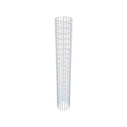 Colonne de gabion ronde 27 cm de diamètre, 200 cm de hauteur, maille 5 cm x 10 cm