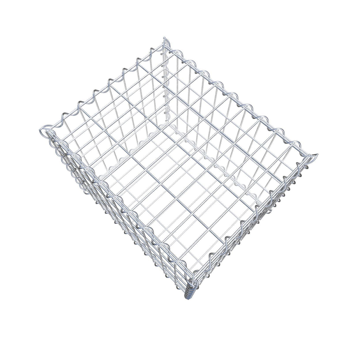 Gabion 50 cm x 40 cm x 40 cm (L x H x D), mesh size 5 cm x 10 cm, spiral
