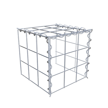 Gabbione aggiuntivo tipo 4 30 cm x 30 cm x 30 cm (L x H x P), dimensione maglia 10 cm x 10 cm, a spirale