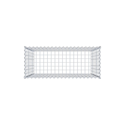Grown-on gabion type 3 100 cm x 100 cm x 40 cm (L x H x D), mesh size 5 cm x 10 cm, spiral